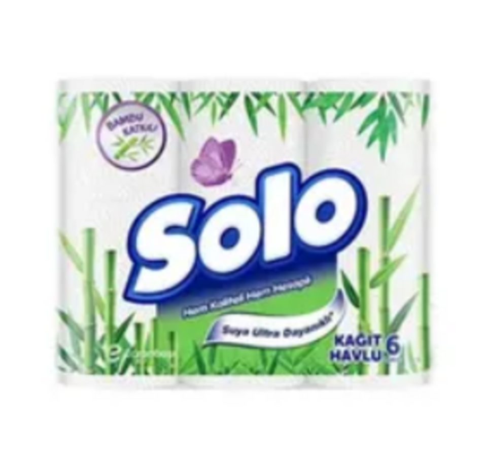 SOLO KAĞIT HAVLU 6'LI BAMBU